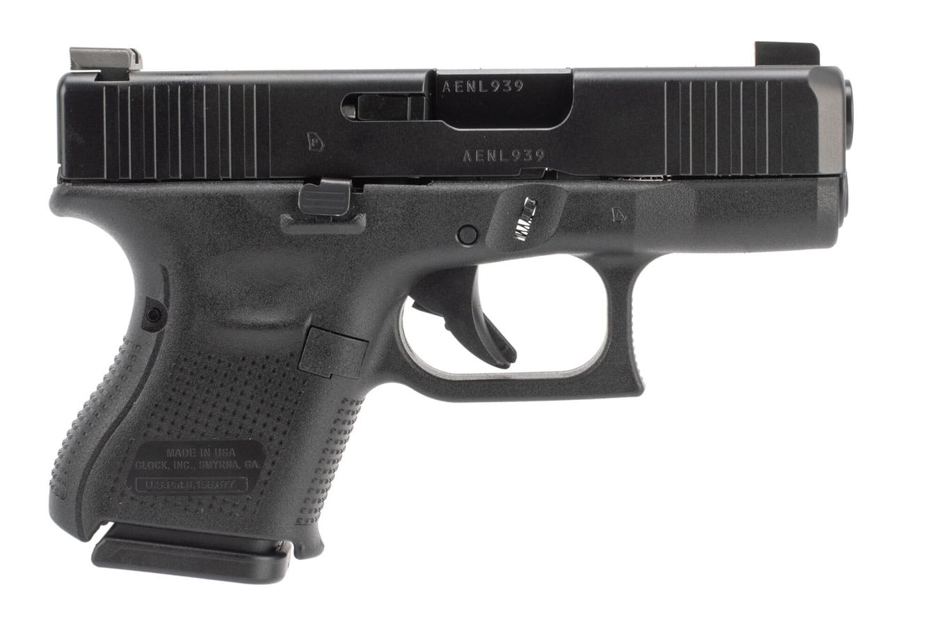 Glock 26 Gen5 9mm Carry Conceal Pistol with Front Serrations and AmeriGlo Bold Night S